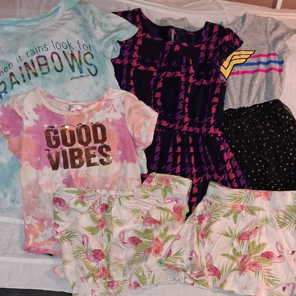 6 Piece Girls Summer Clothing Lot